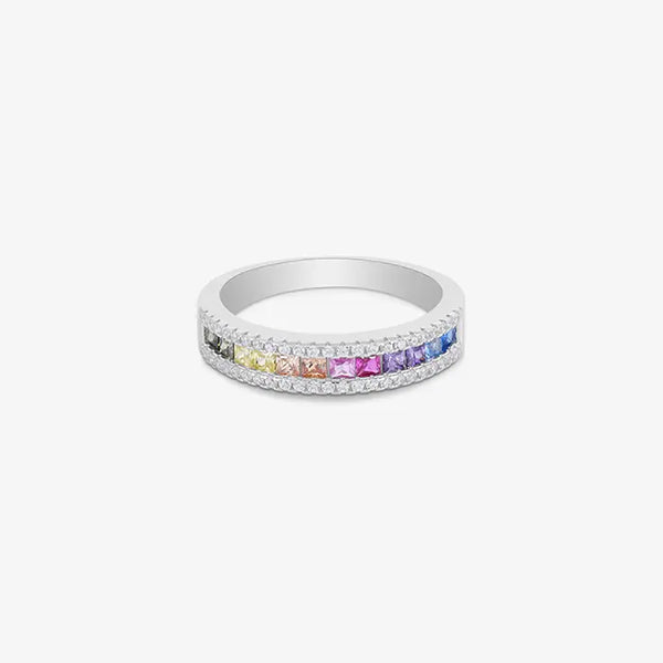 Colorful CZ Stone Ring