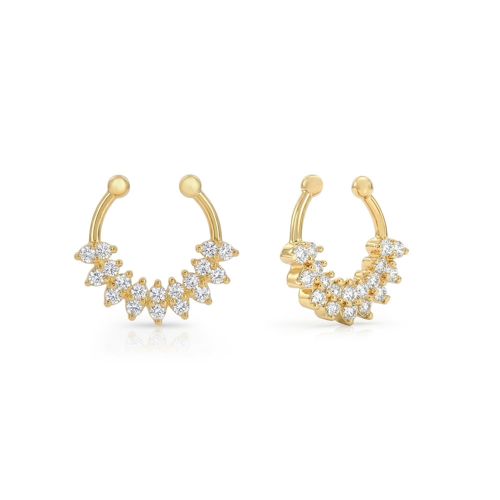 Cluster Sparkle Septum Nose Ring