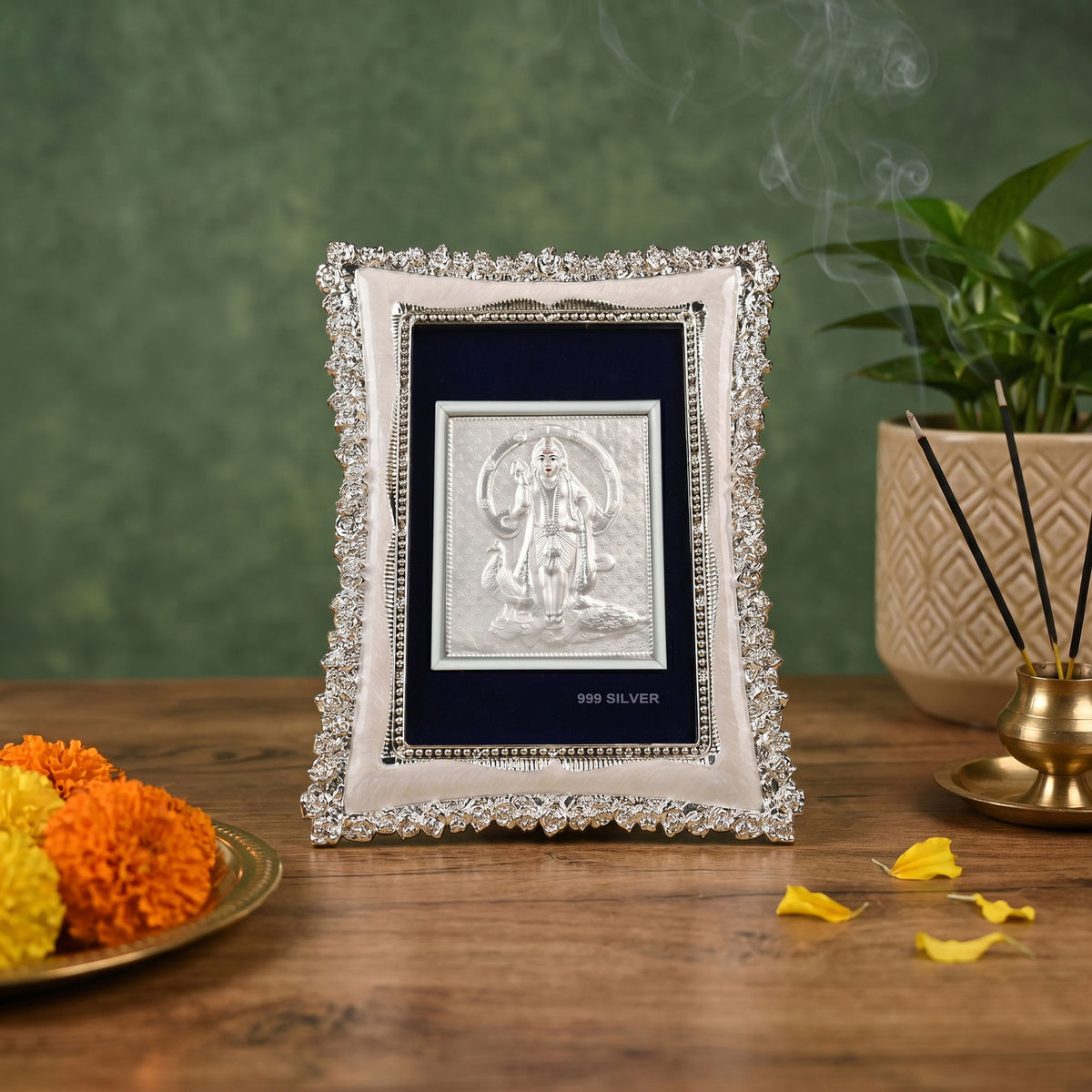 999 Silver Swami Murugan Frame