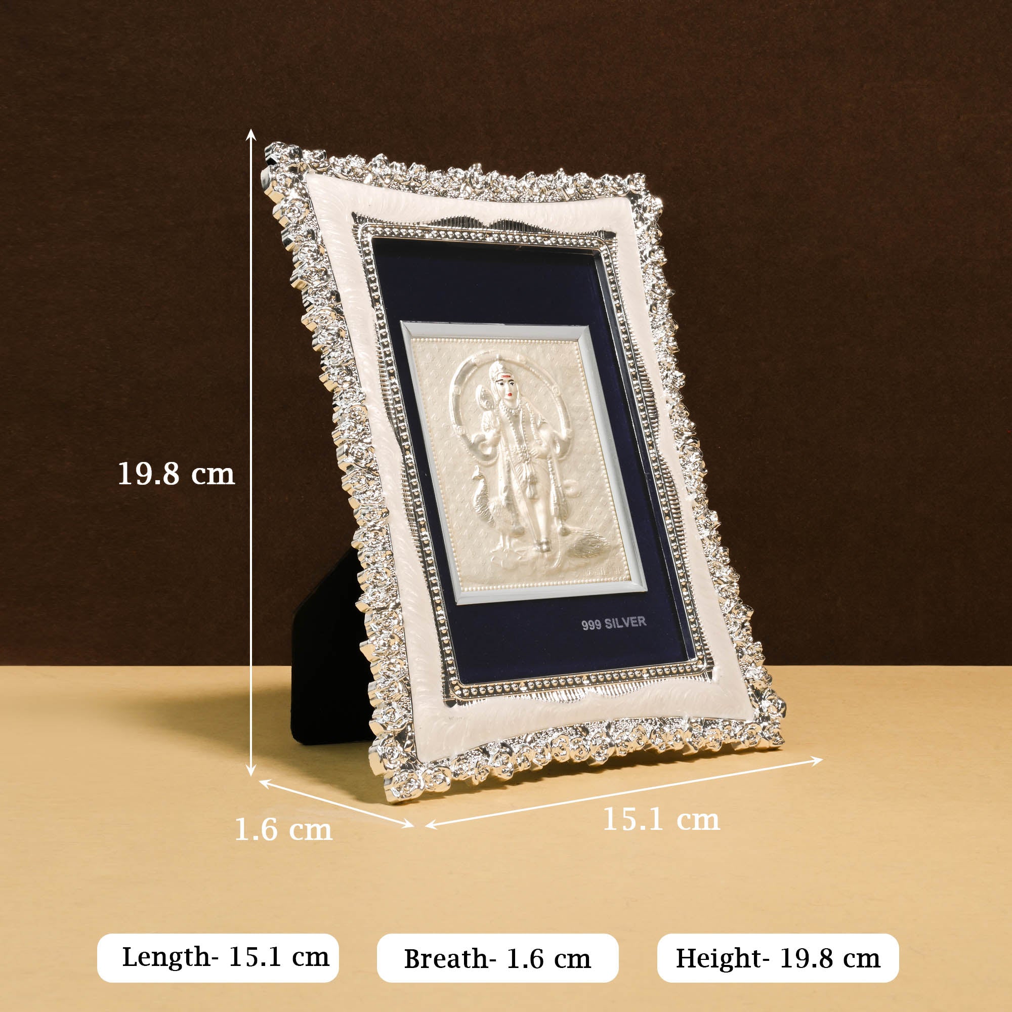 999 Silver Swami Murugan Frame