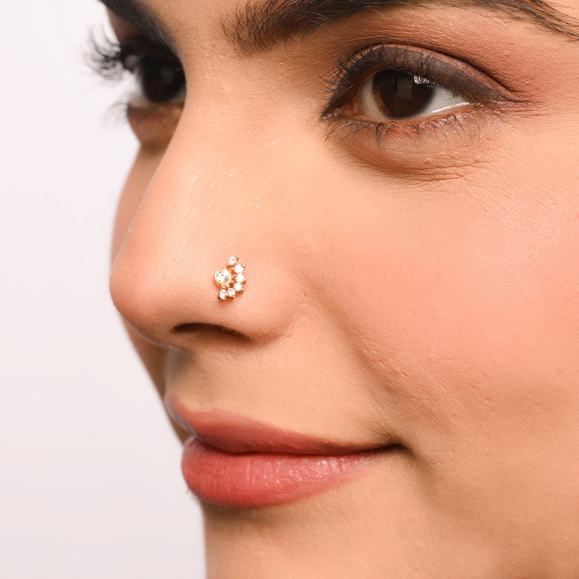 Mini Crown CZ Nose Pin