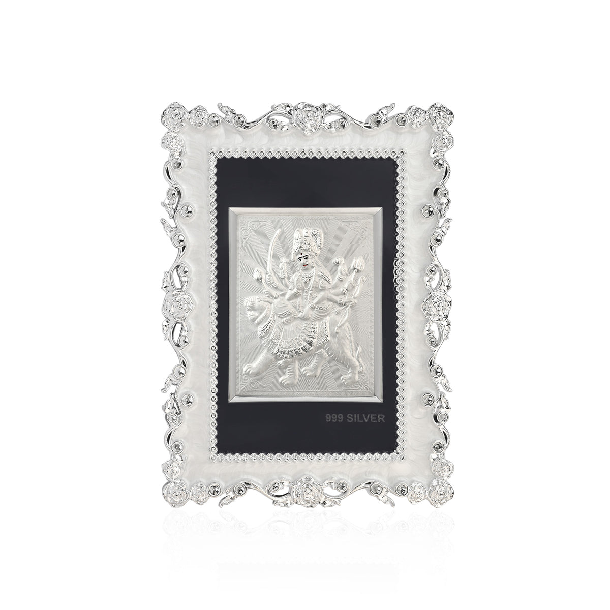 999 Silver Durga Maa Frame