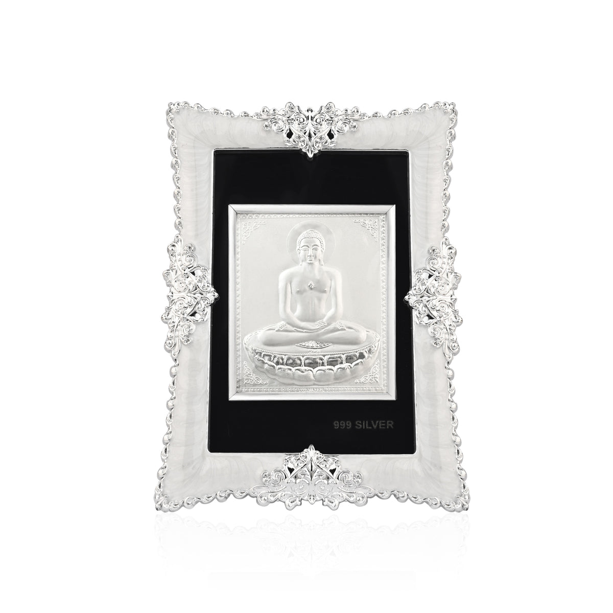 999 Silver Mahavir Swami Frame