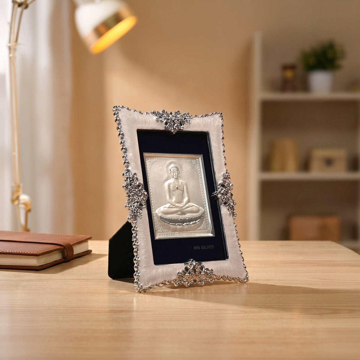 999 Silver Mahavir Swami Frame