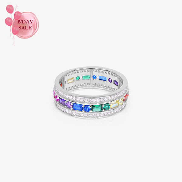 Spectrum Elegance Silver Ring - Touch925
