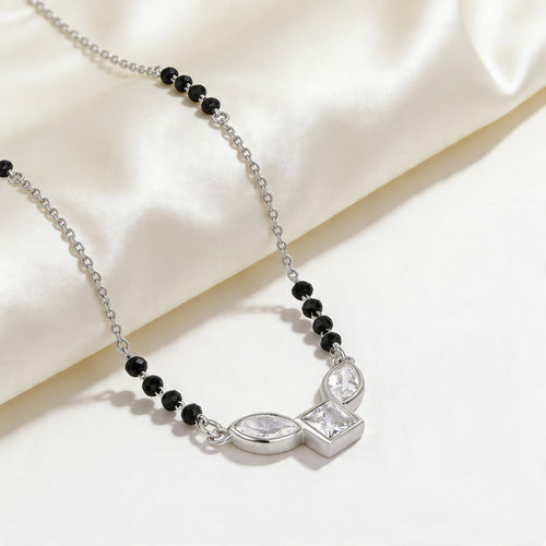 Triple Stone Zircon Mangalsutra