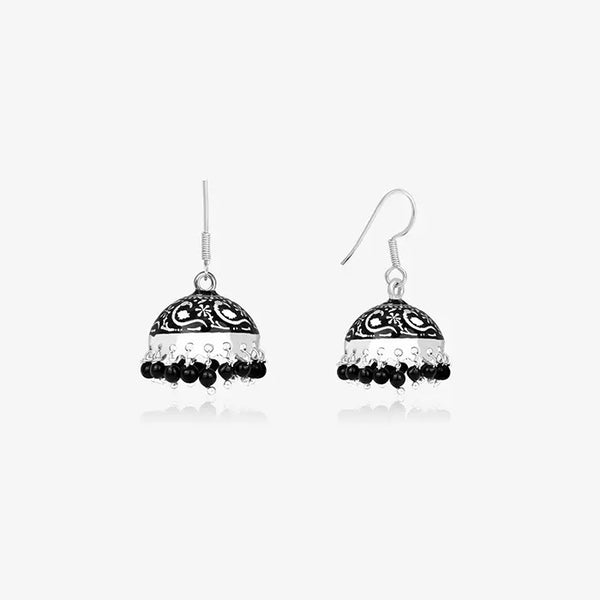 Elegance Black Jhumka