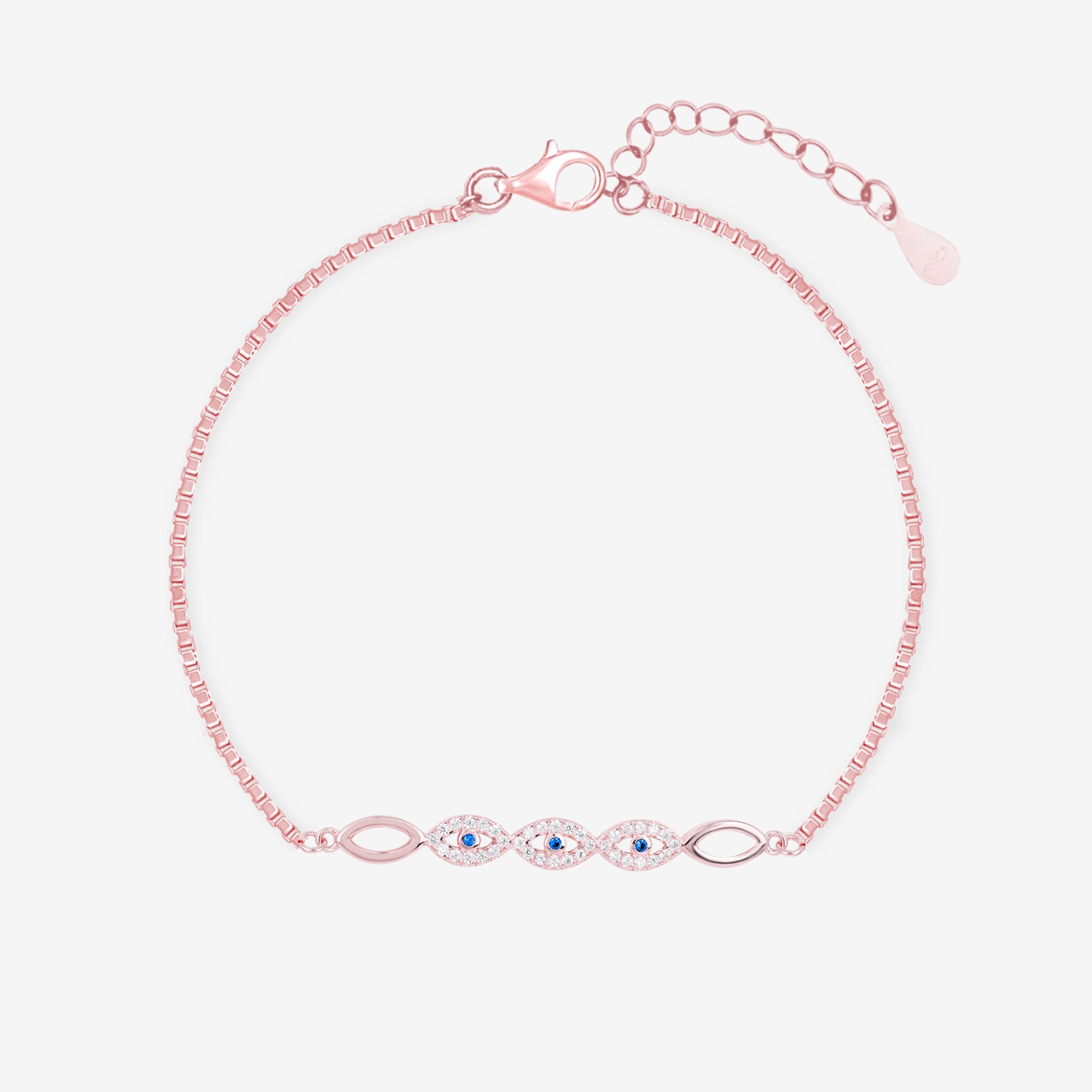 silver evil eye bracelet