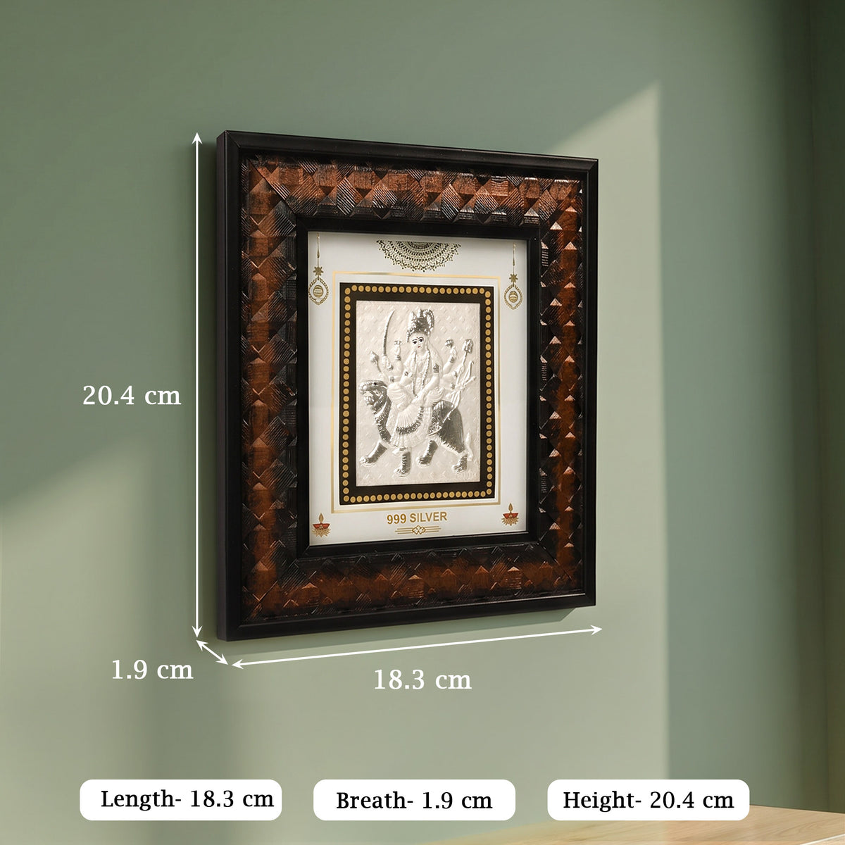 999 Silver Ambe Mata Frame