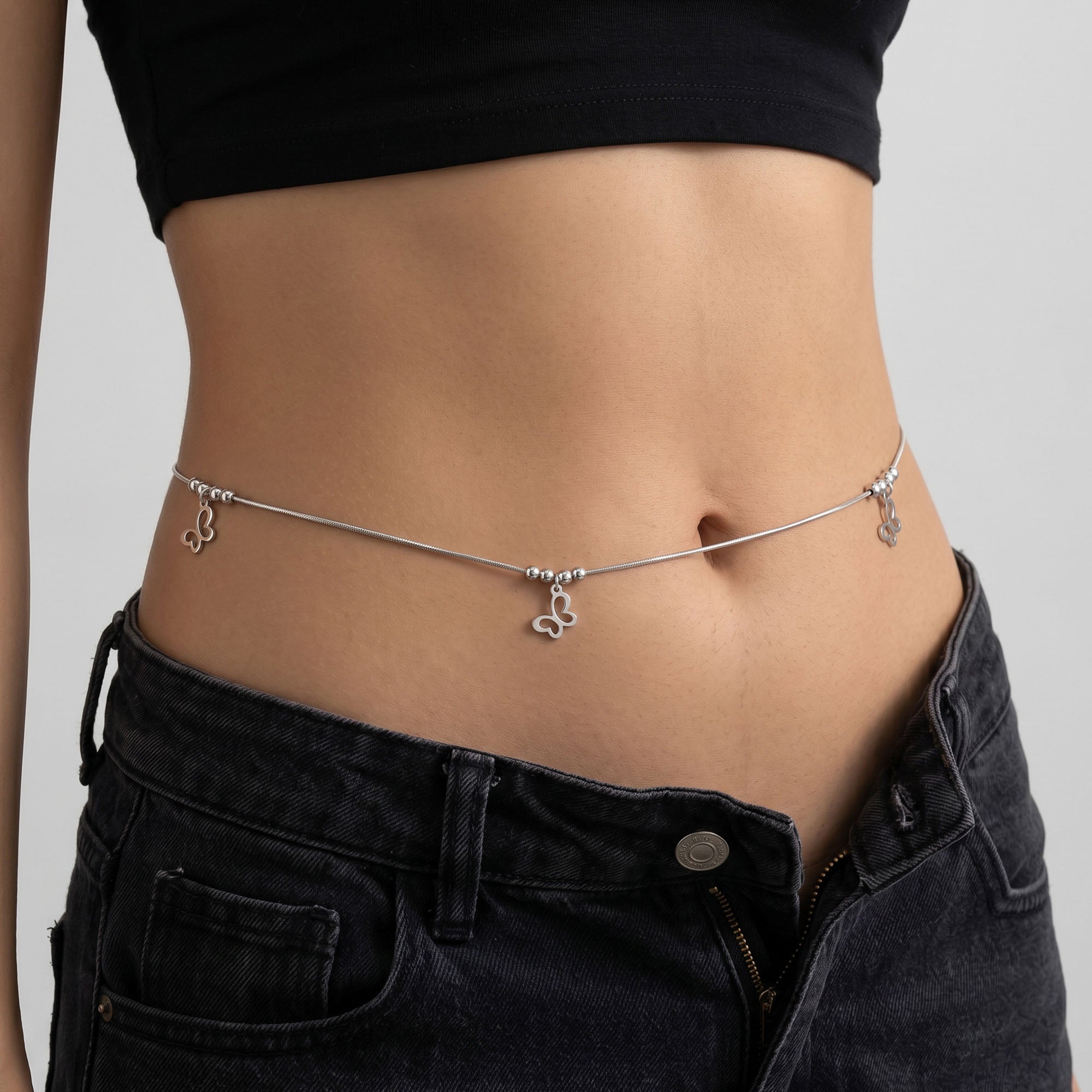 Dainty Butterfly Waist Chain