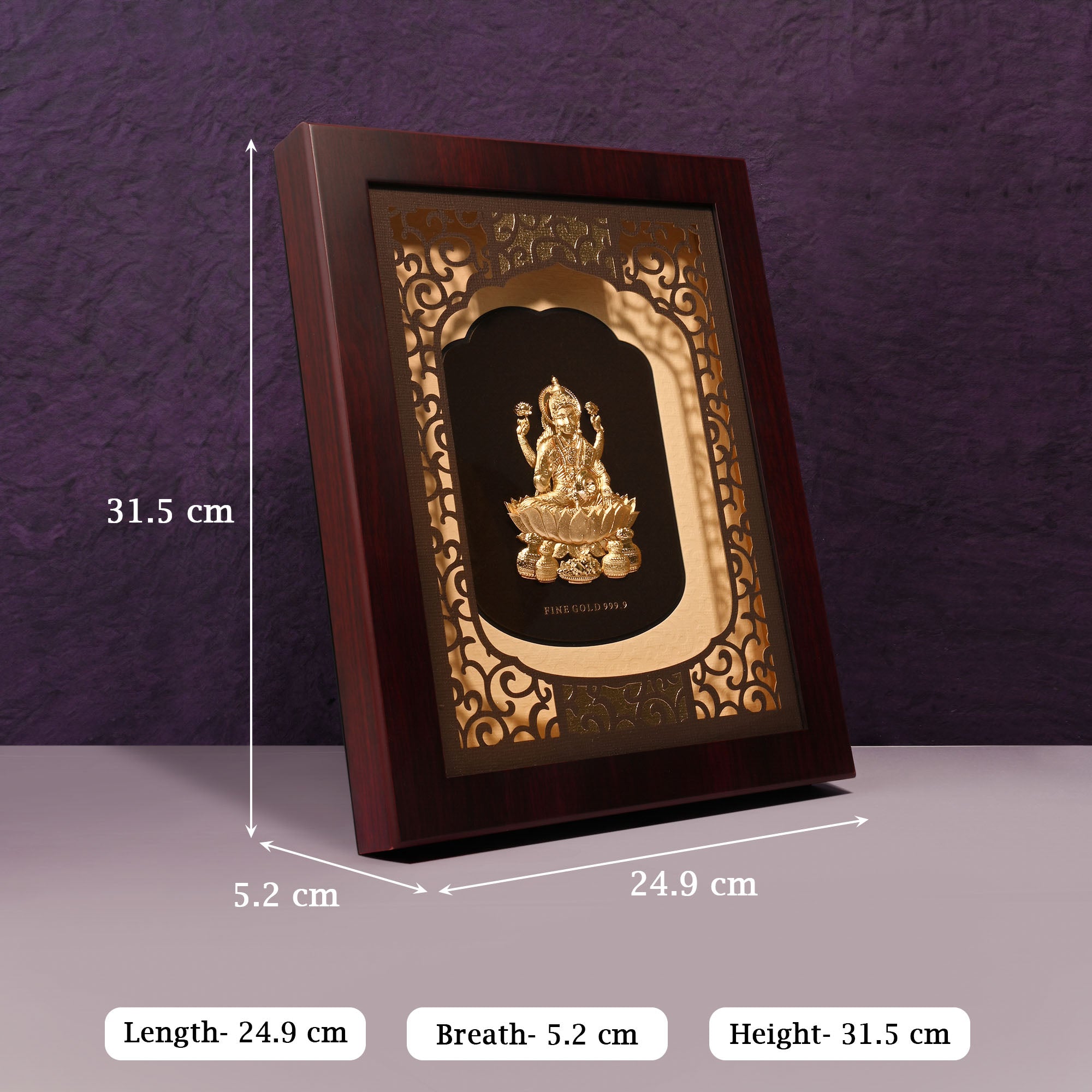 24k Gold Foil Lakshmi Frame