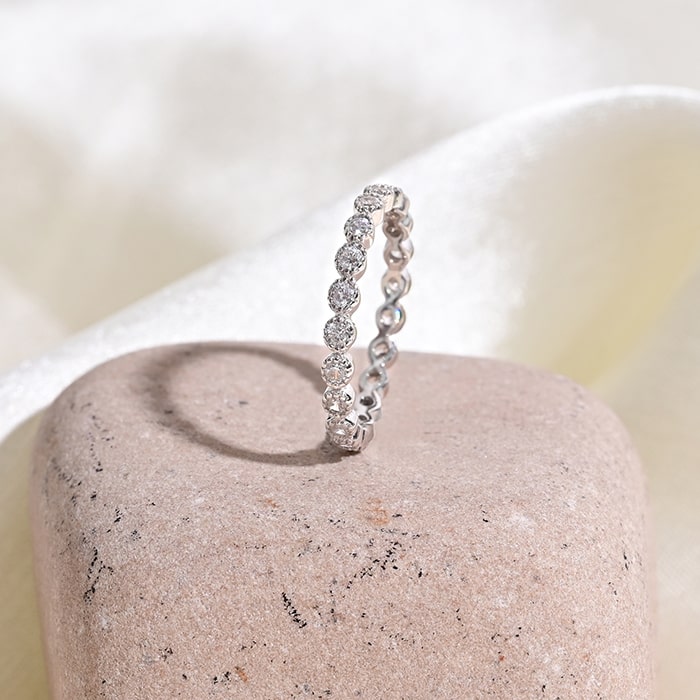 Serenity Sparkle Eternity Ring - Touch925
