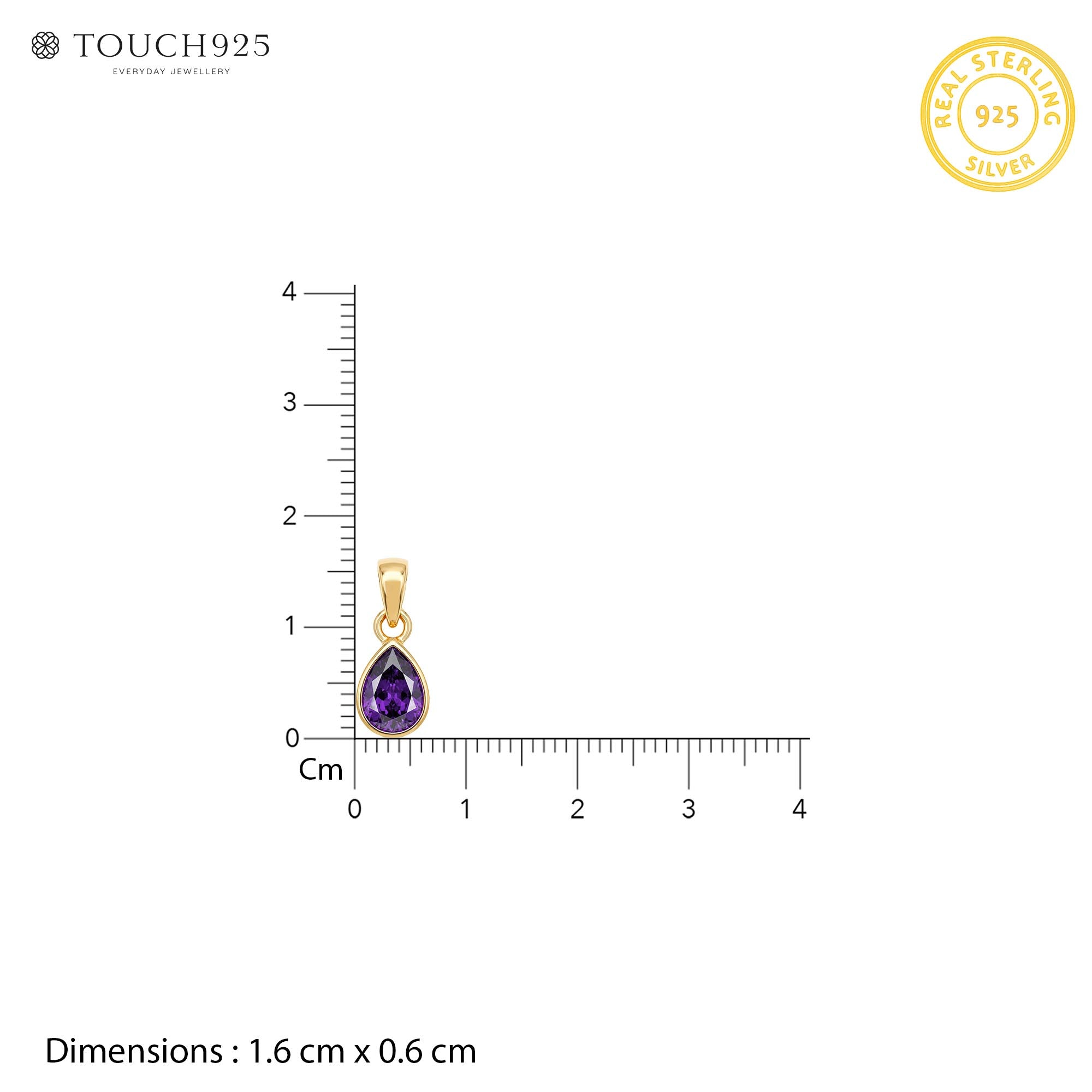 February Birthstone Pendant