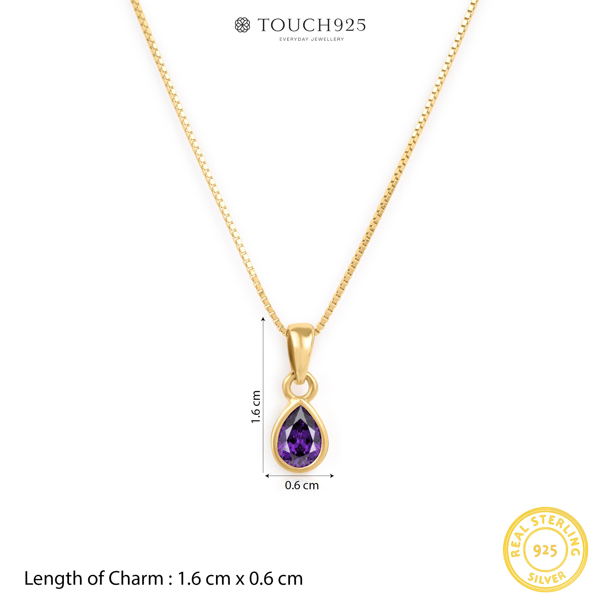 February Birthstone Necklace