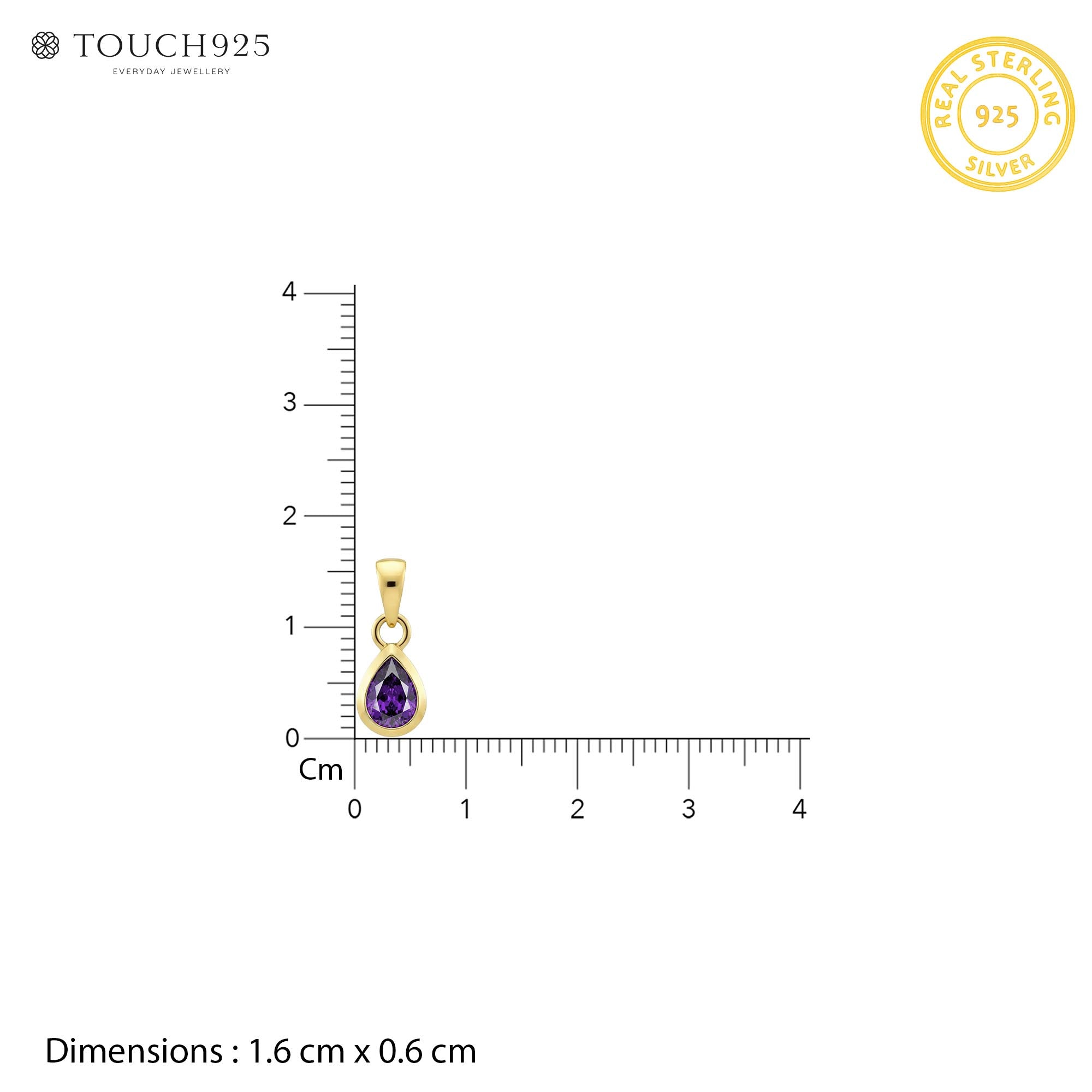 February Birthstone Pendant