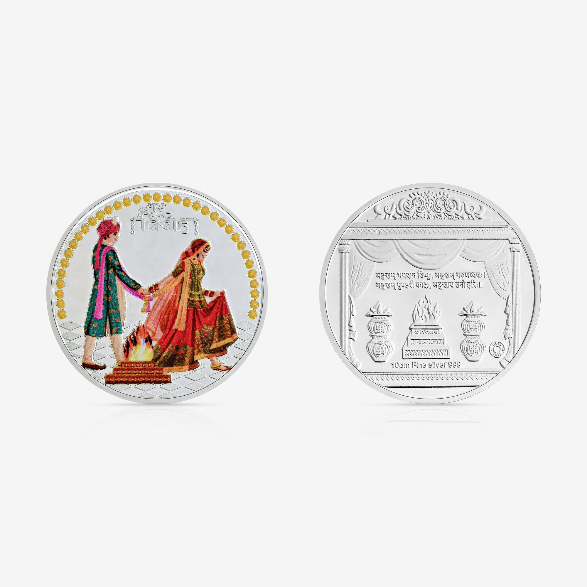 10g Shubh Vivah Pure 999 Silver Coin