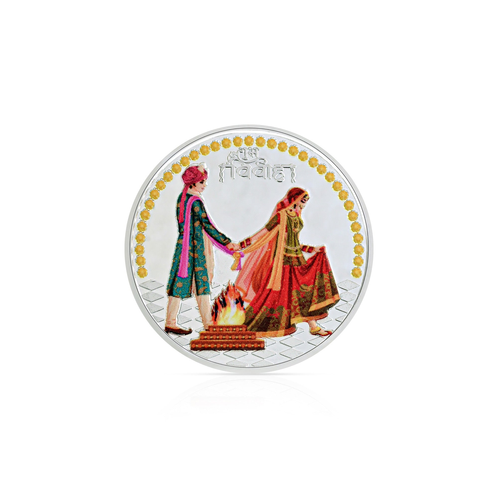 Pure 999 Silver 10g Shubh Vivah Coin