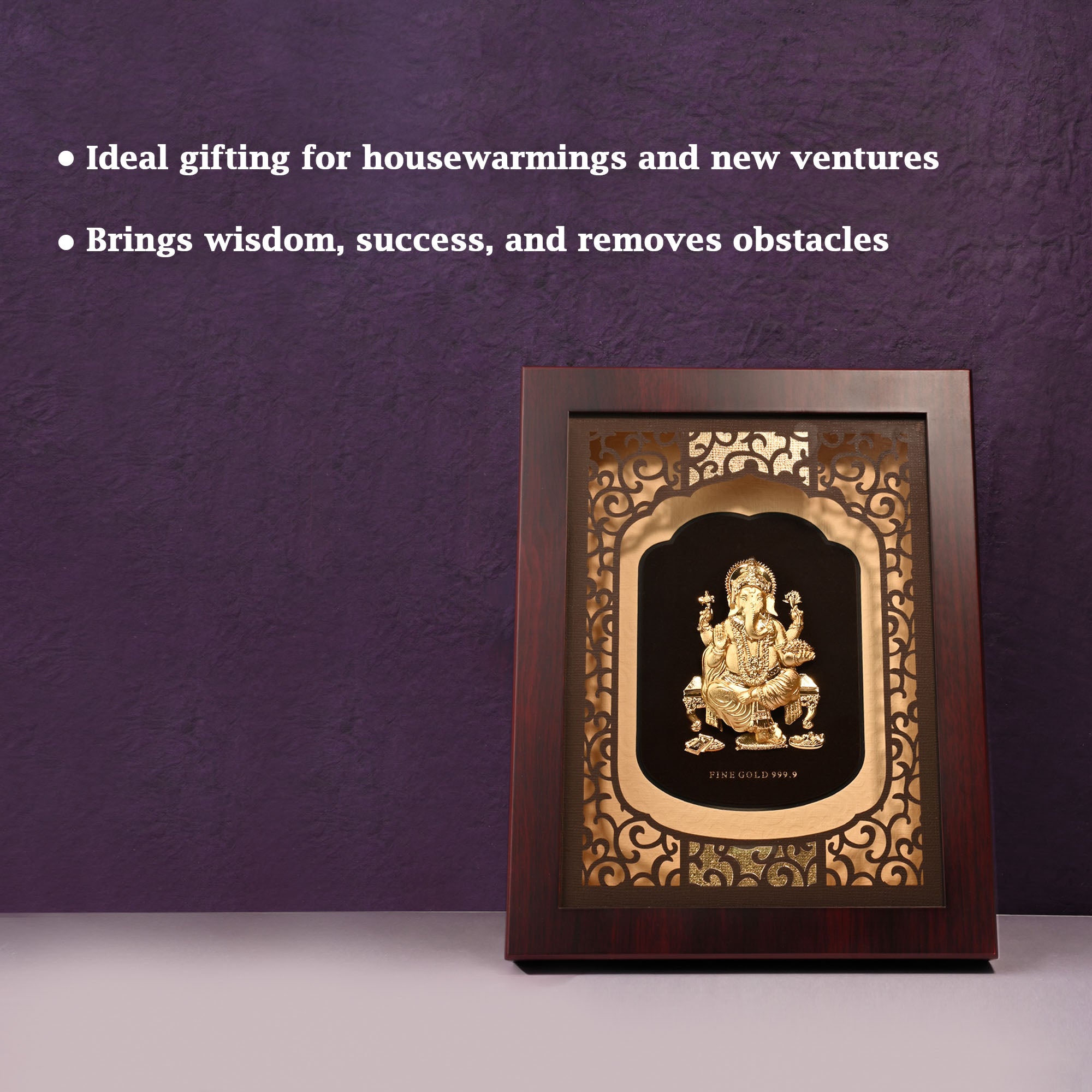 24k Gold Foil Ganesha Frame