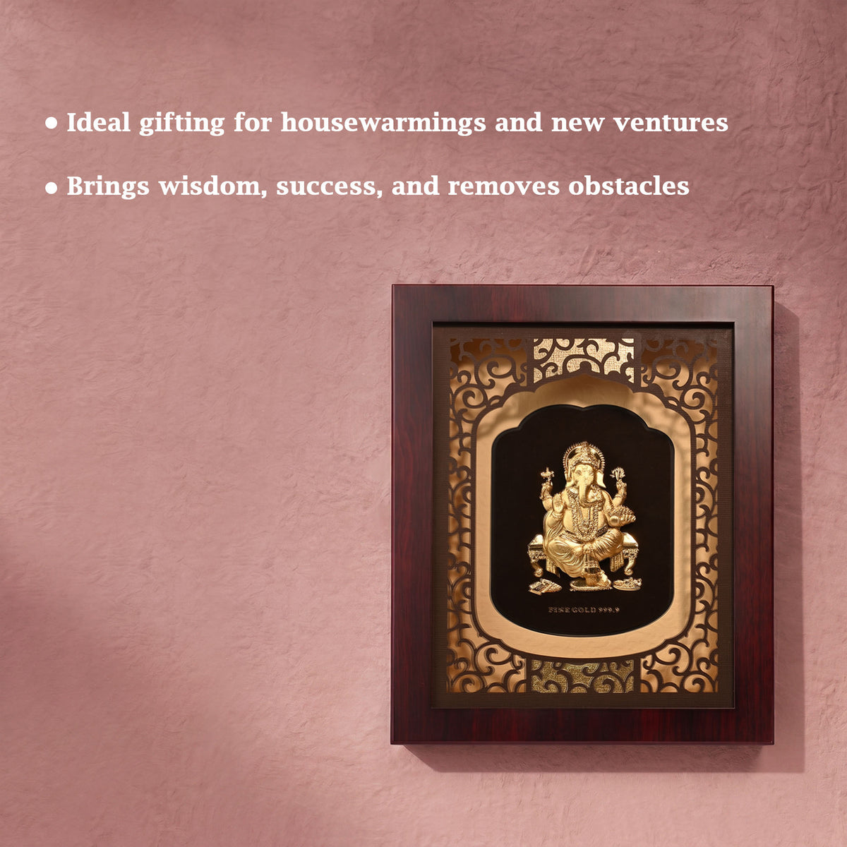 24k Gold Foil Ganesha Frame