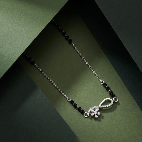 Floral Infinity CZ Mangalsutra