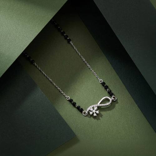 Floral Infinity CZ Mangalsutra