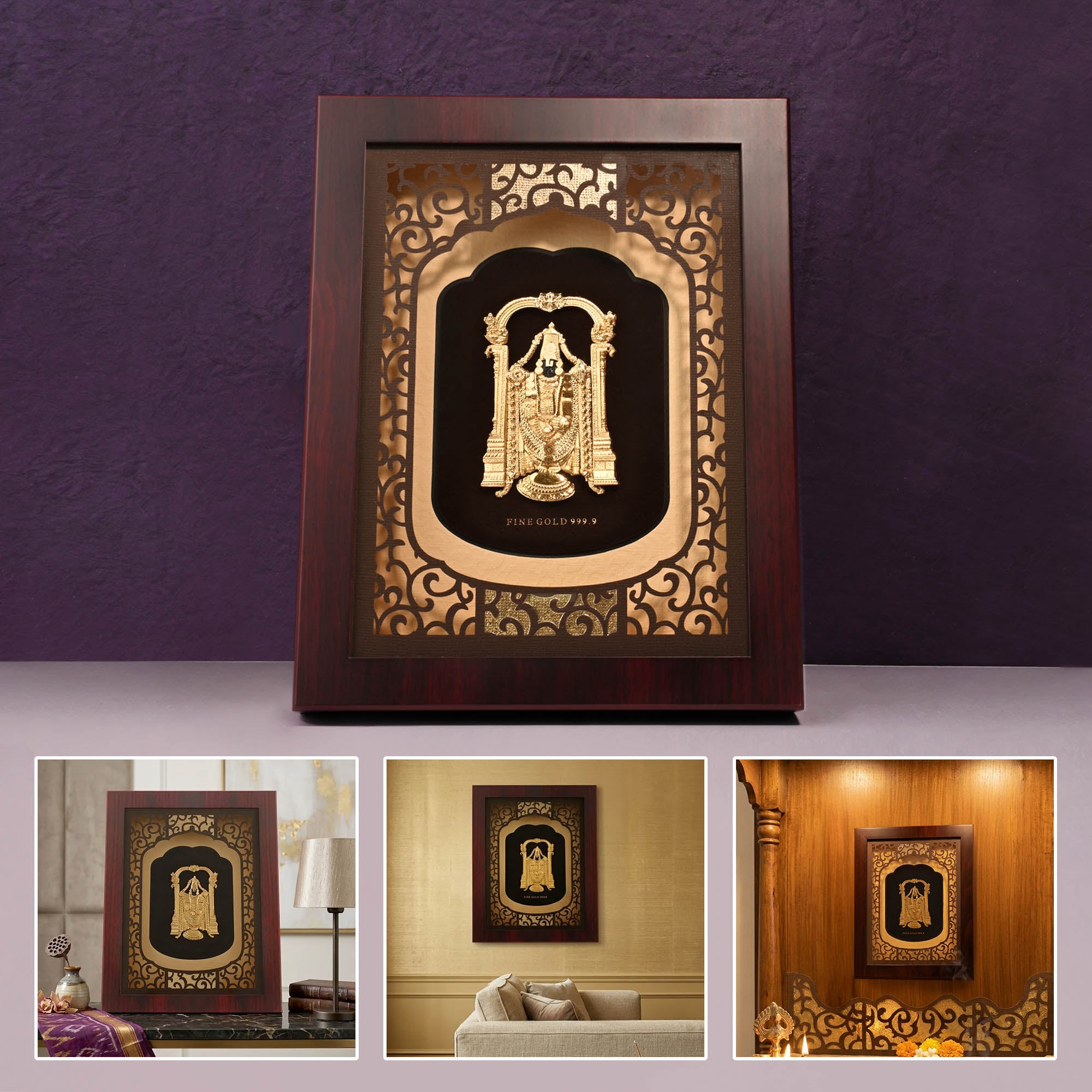 24k Gold Foil Balaji Frame