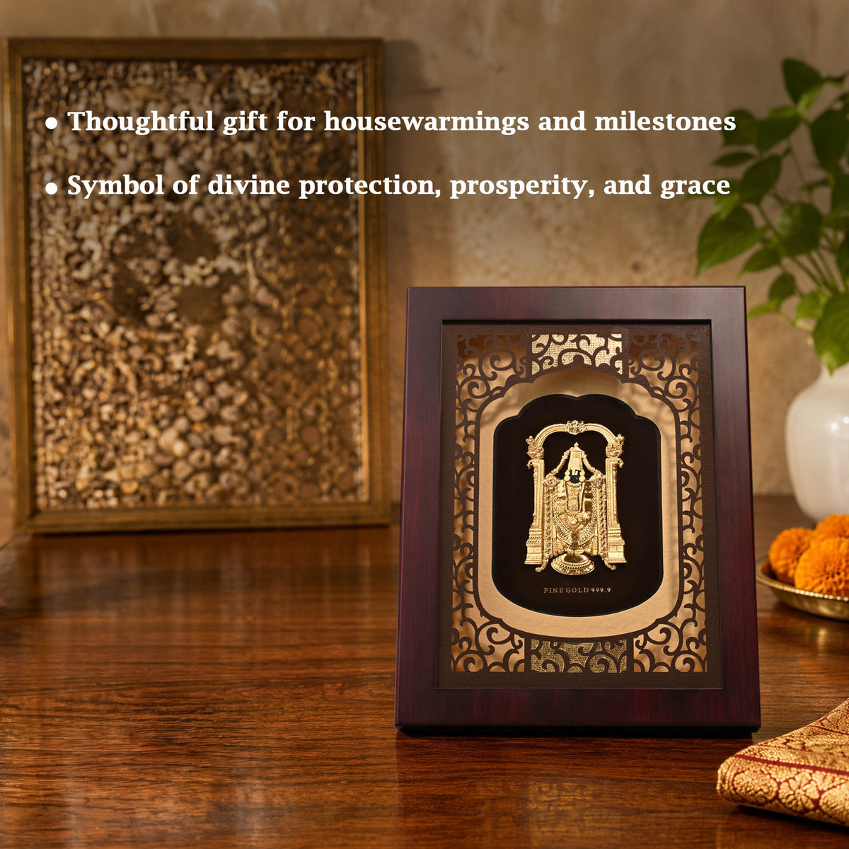 24k Gold Foil Balaji Frame