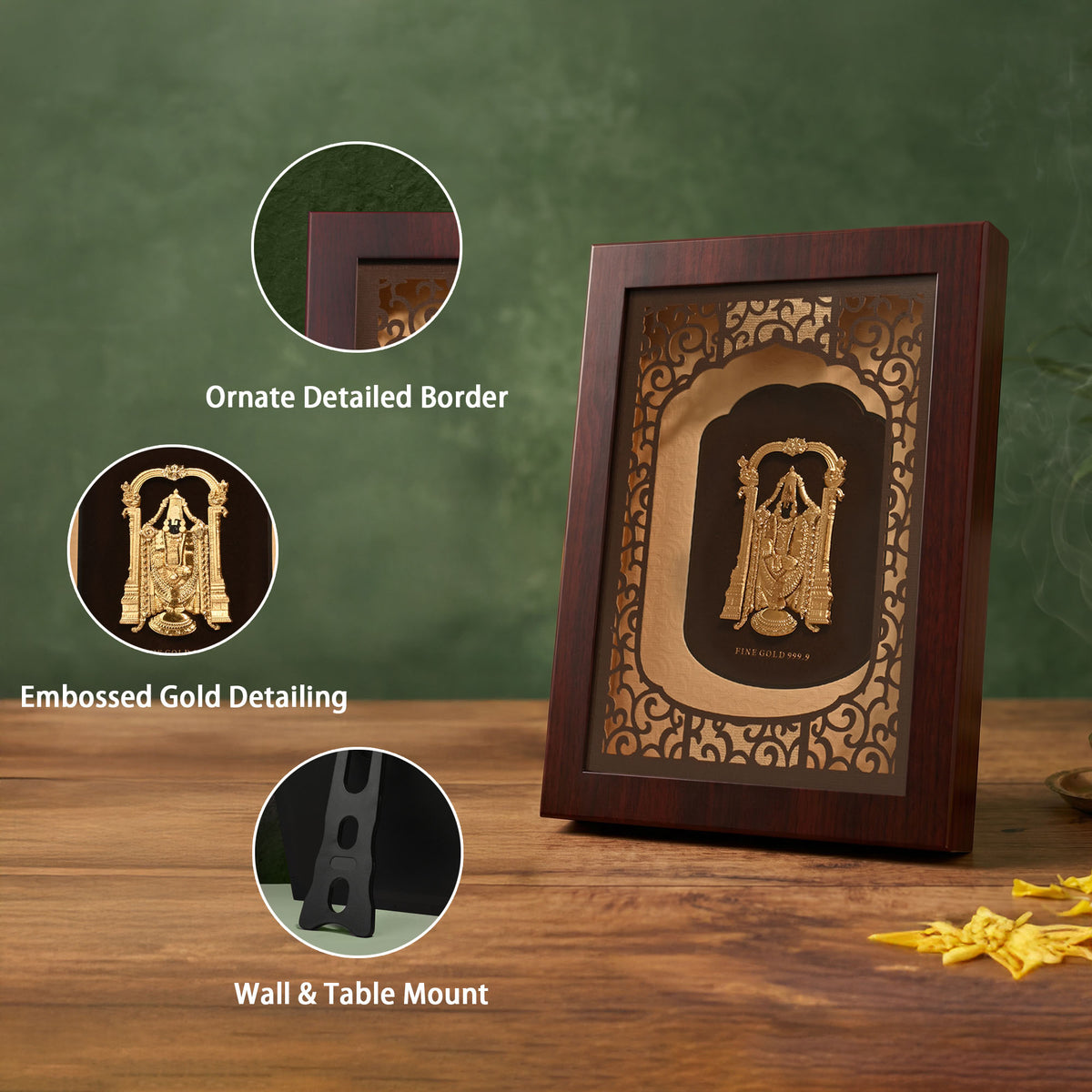 24k Gold Foil Balaji Frame
