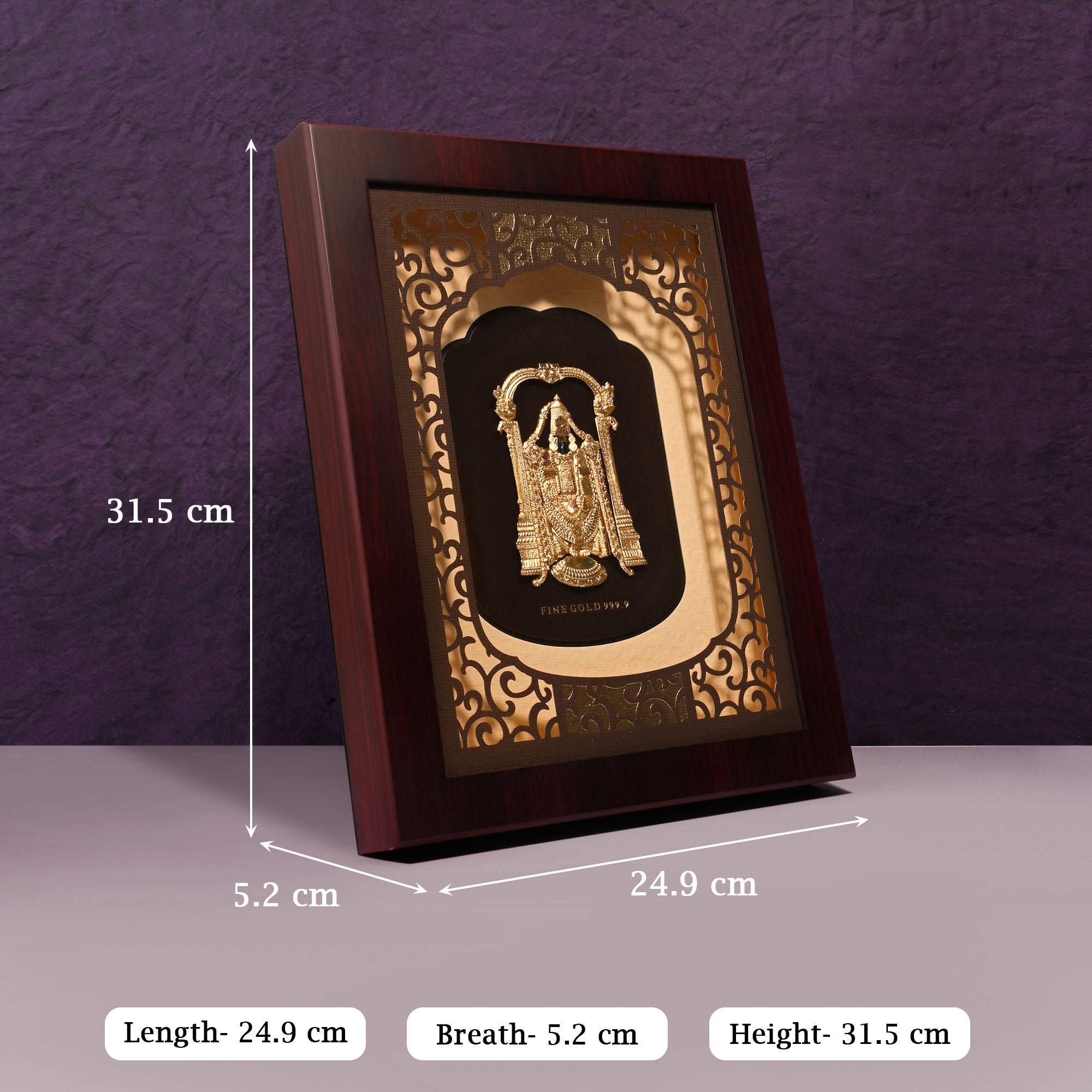 24k Gold Foil Balaji Frame