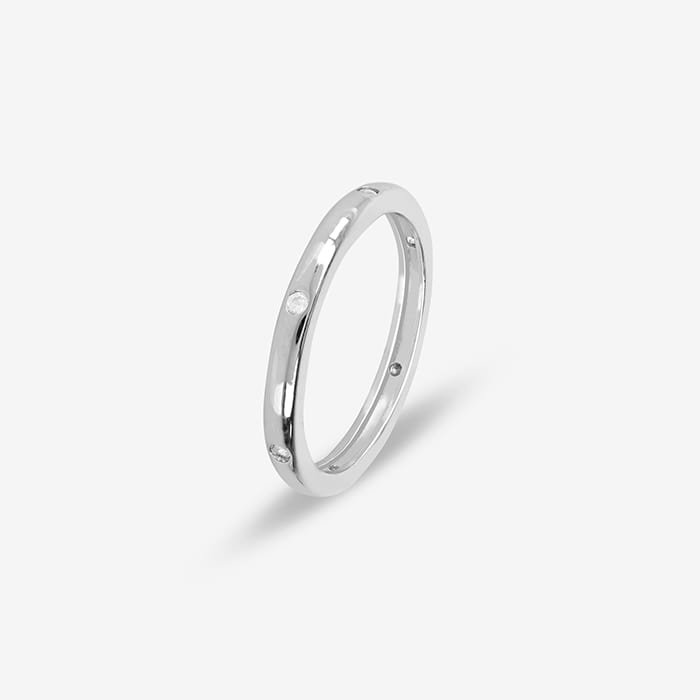 Elegant Sparkle Ring - Touch925