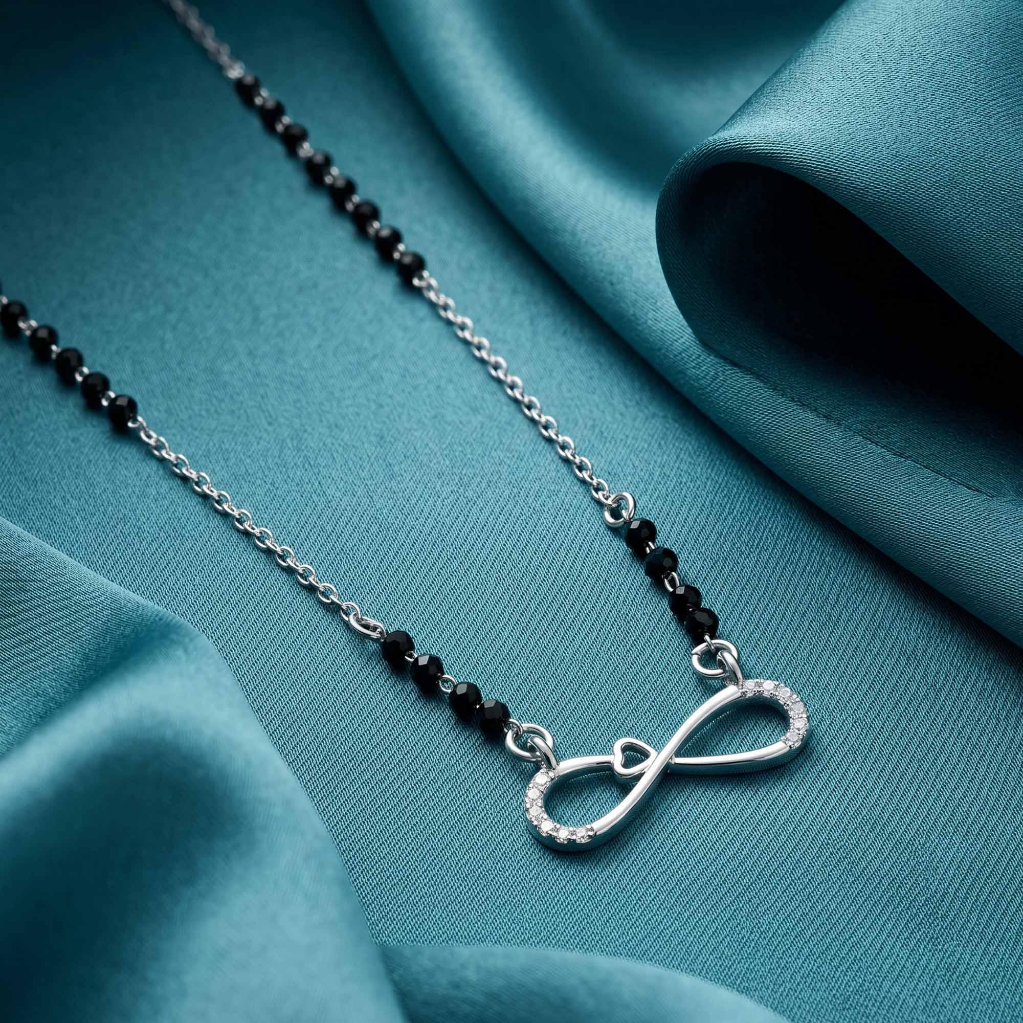 Heart Infinity CZ Mangalsutra
