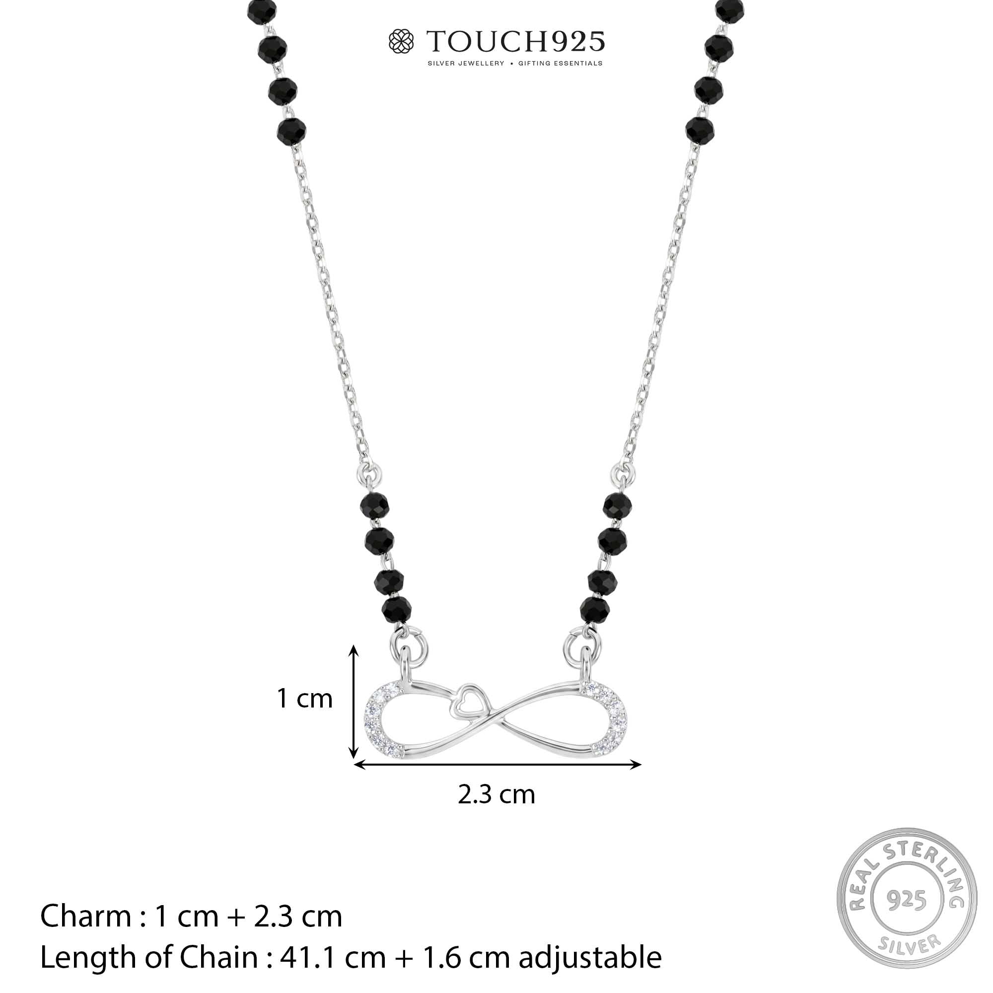 Heart Infinity CZ Mangalsutra