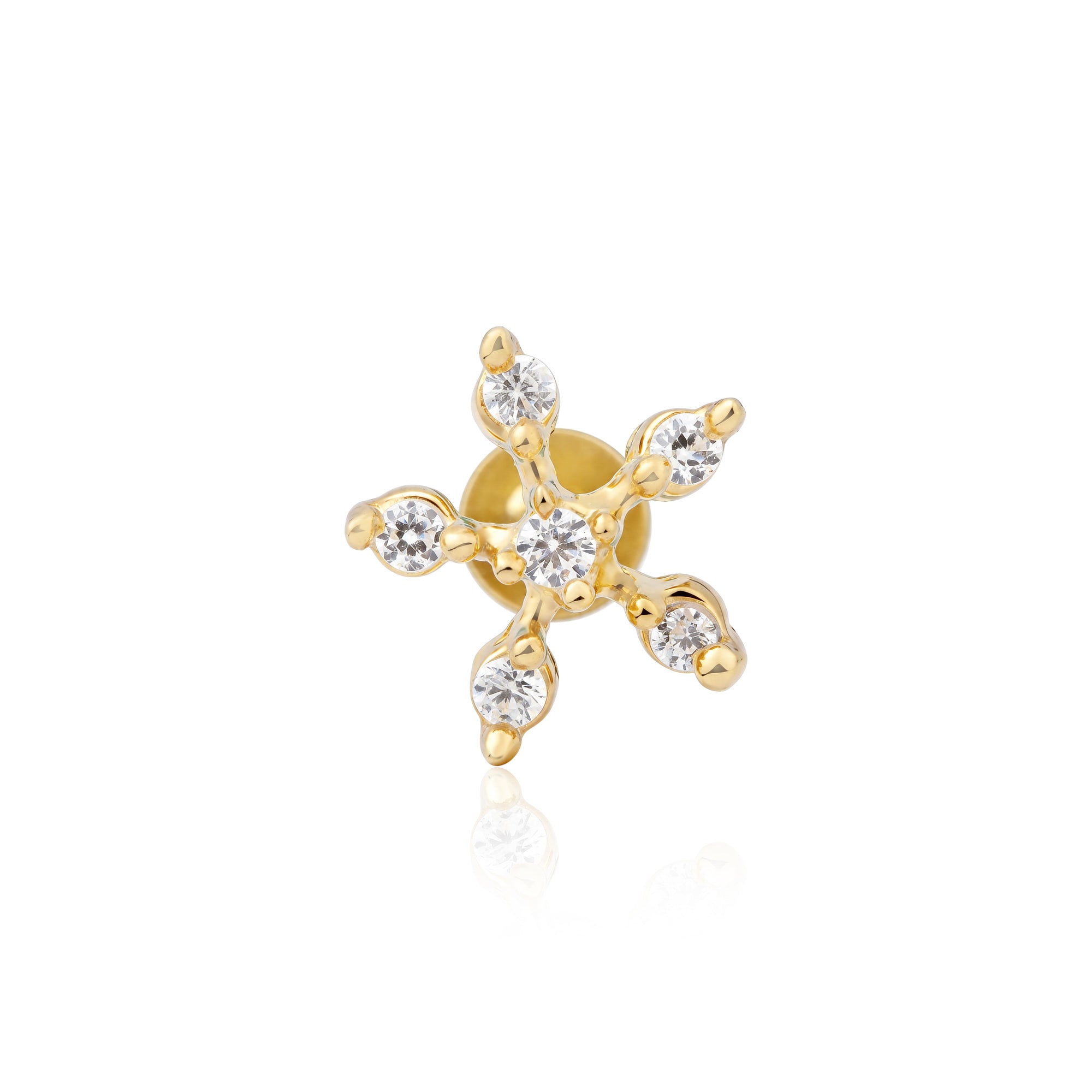 Sparkling Starlet Nose Pin