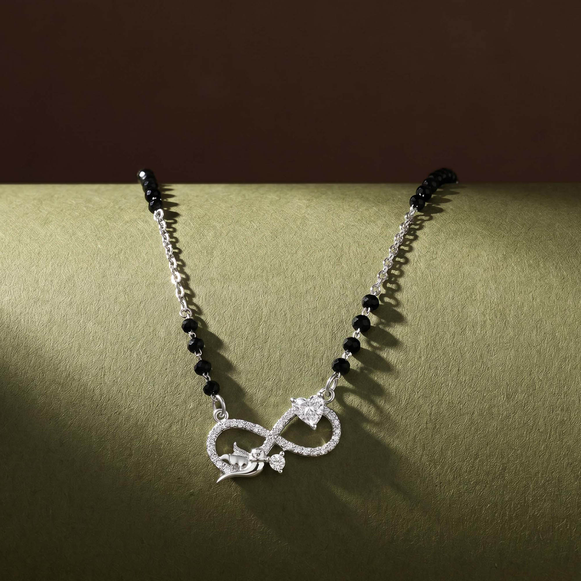 Angel Bird Infinity CZ Mangalsutra