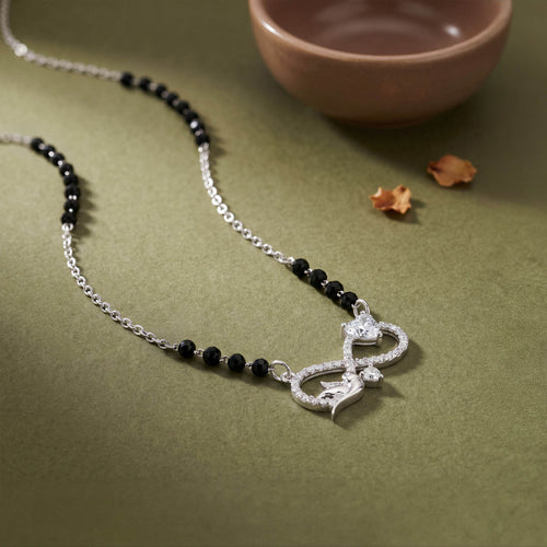 Angel Bird Infinity CZ Mangalsutra