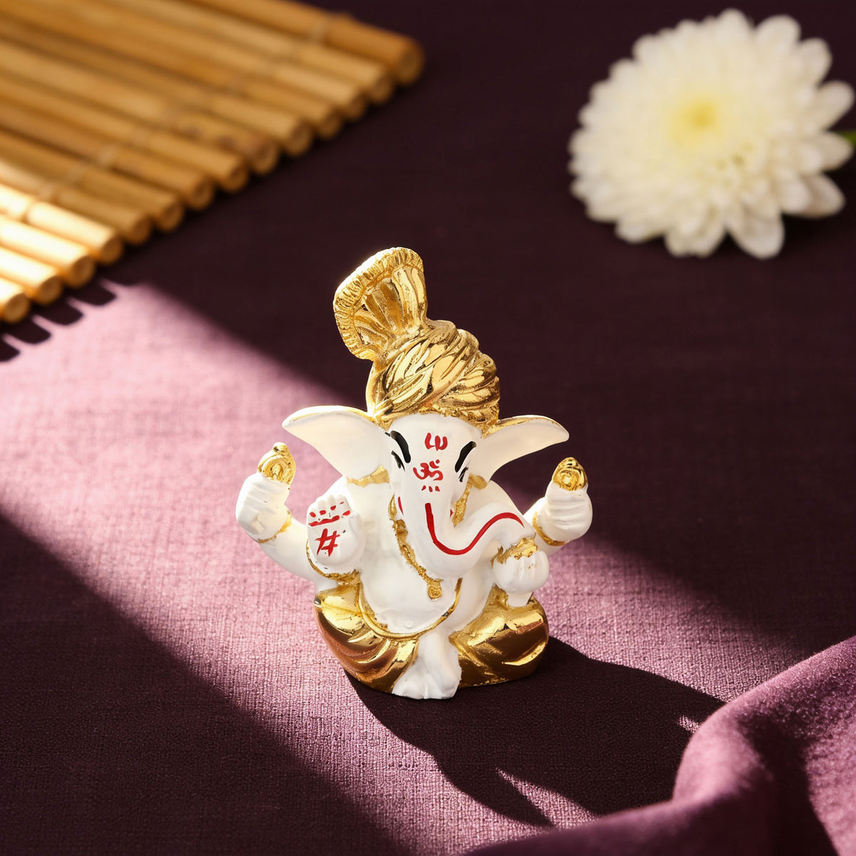 999 Silver Plated Ganesha Idol