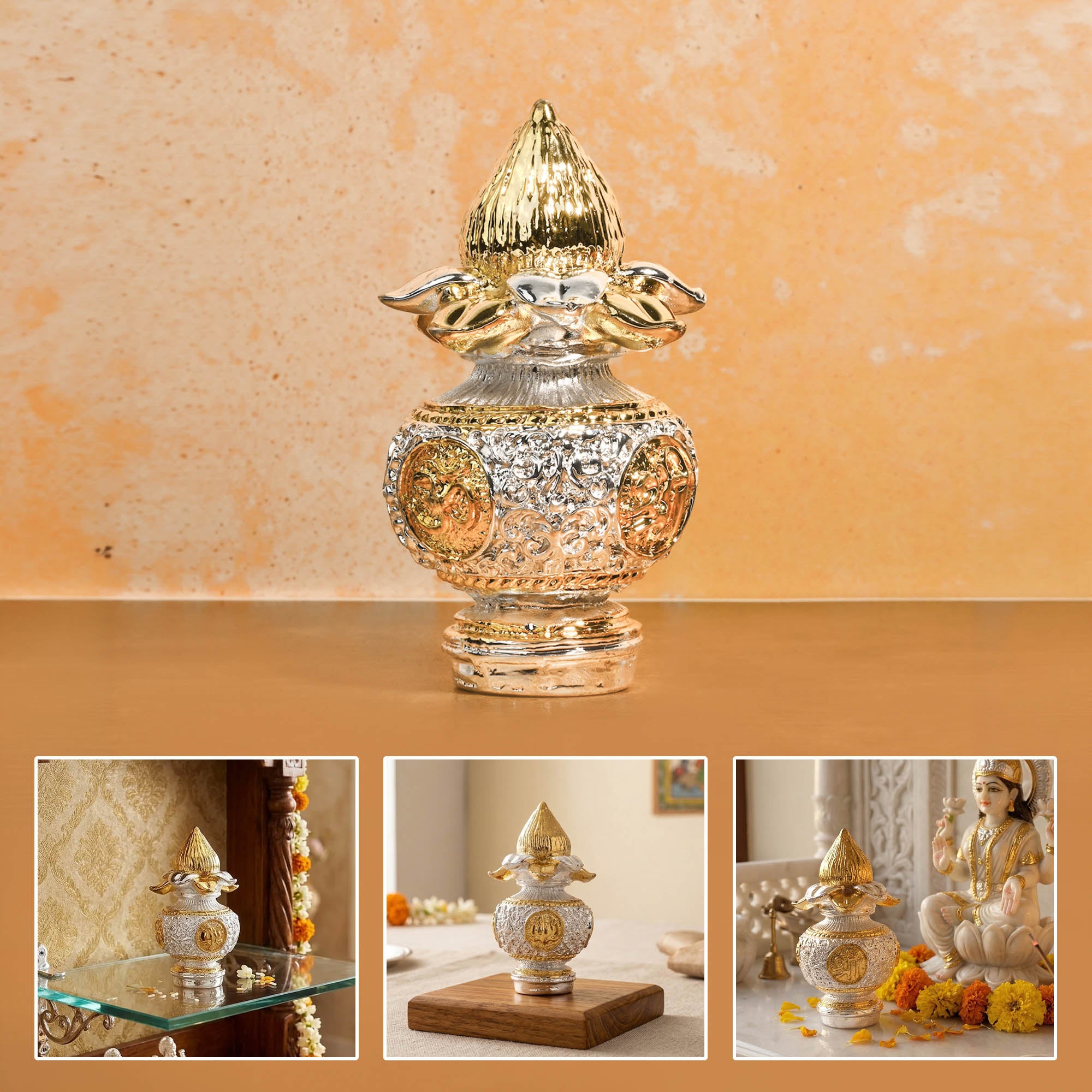 999 Silver Plated Pooja Kalash