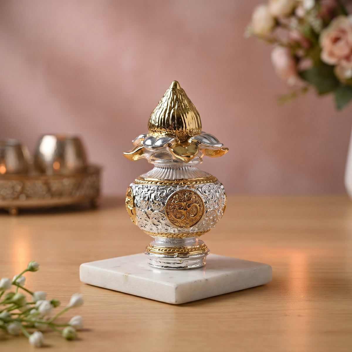 999 Silver Plated Pooja Kalash