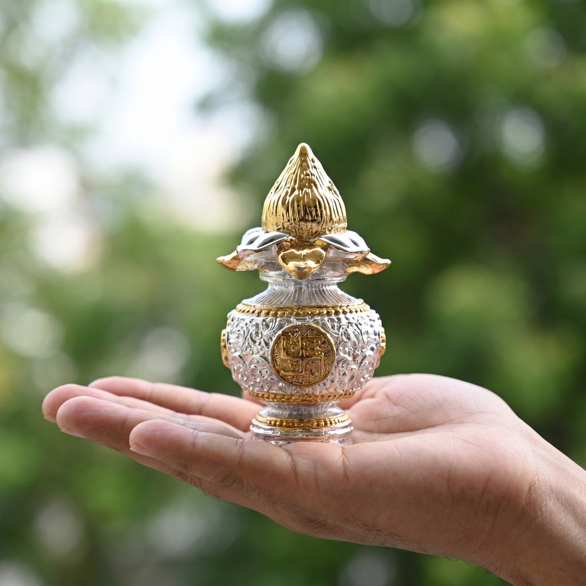 999 Silver Plated Pooja Kalash