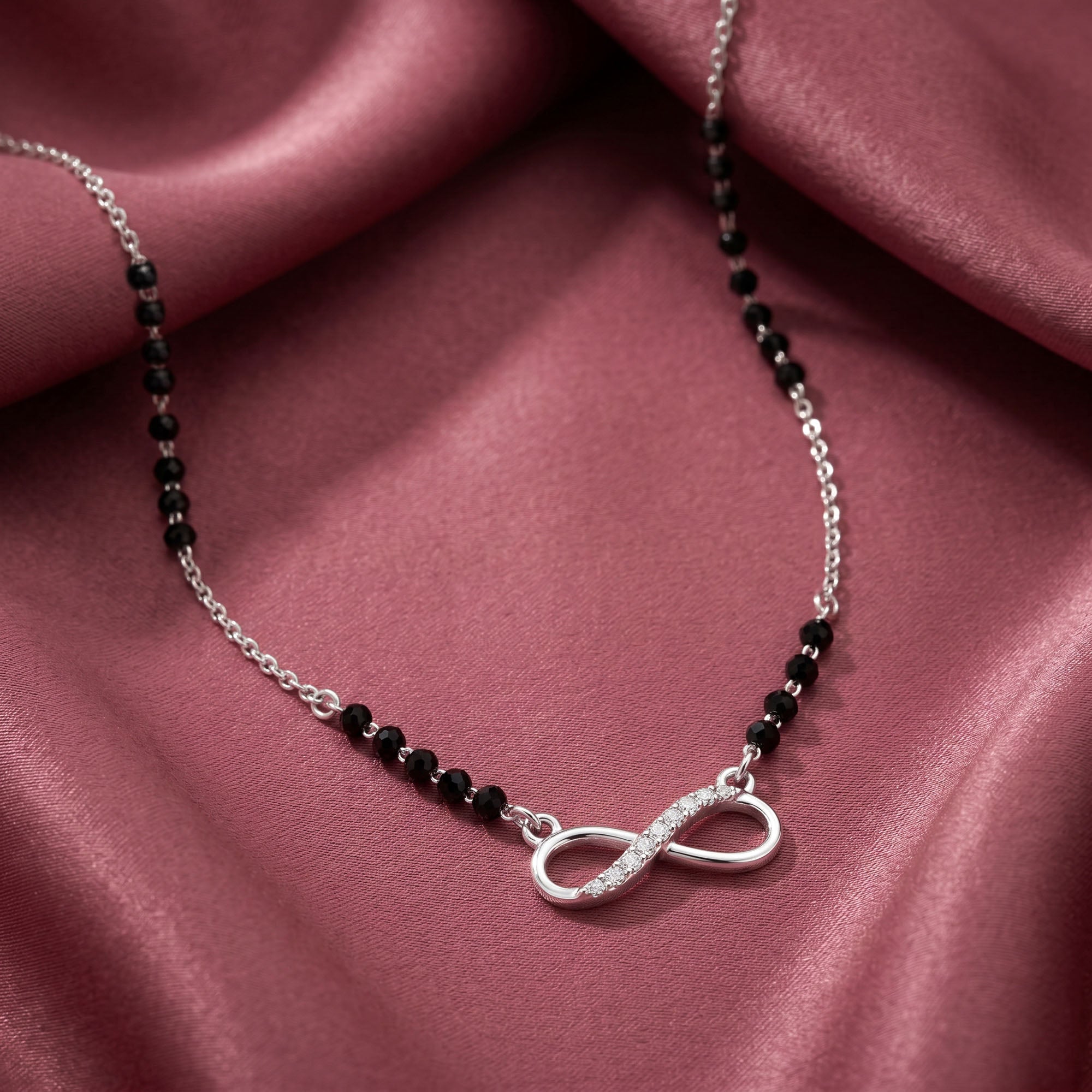 Half Stone Infinity CZ Mangalsutra