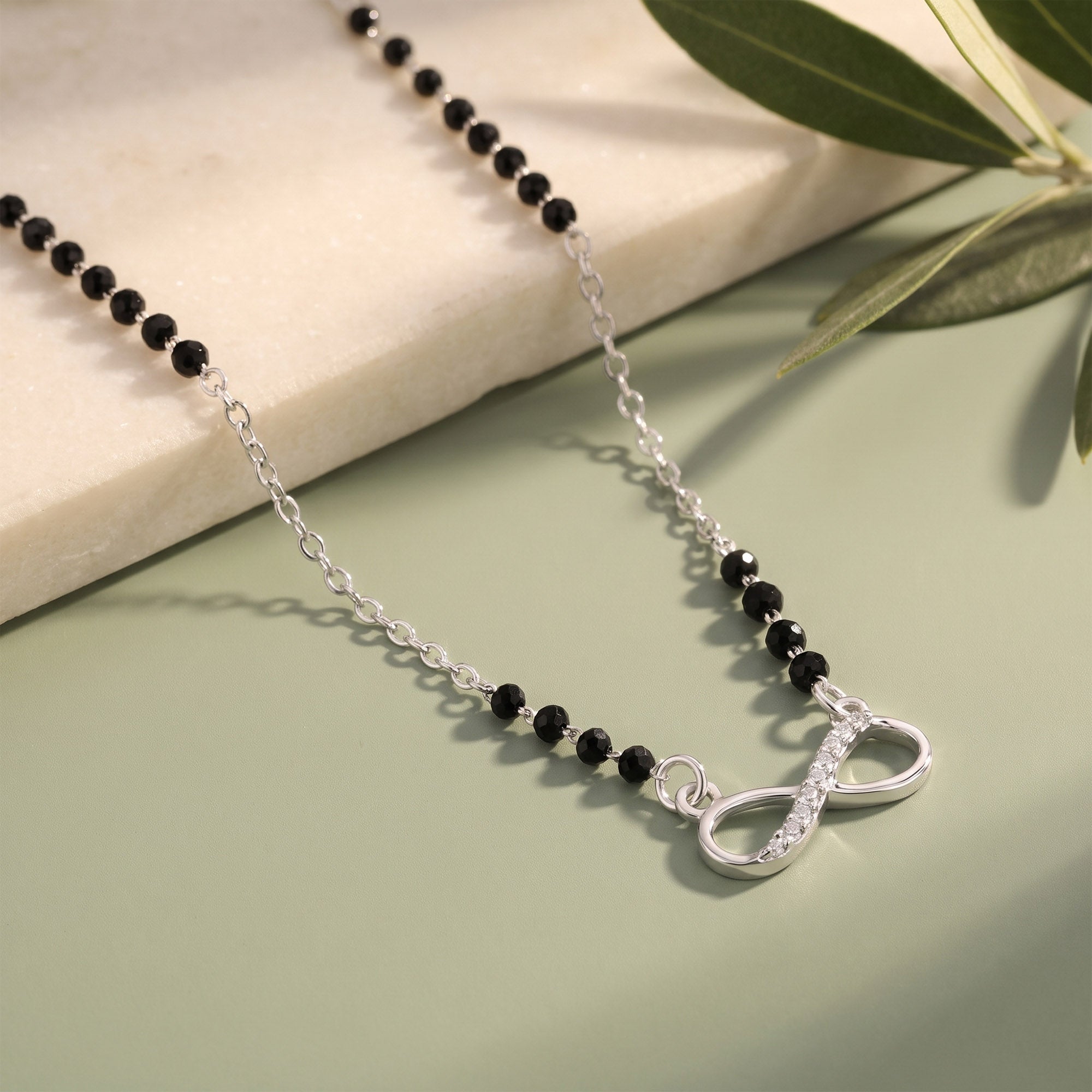 Half Stone Infinity CZ Mangalsutra