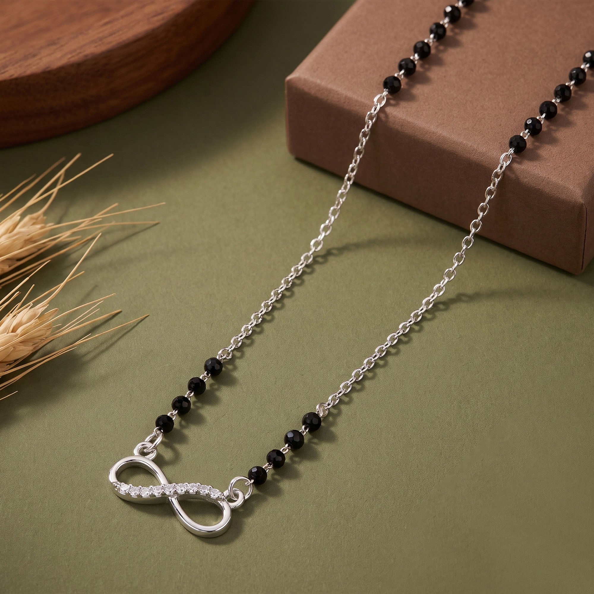 Half Stone Infinity CZ Mangalsutra