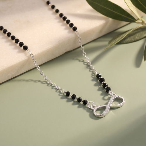 Half Stone Infinity CZ Mangalsutra
