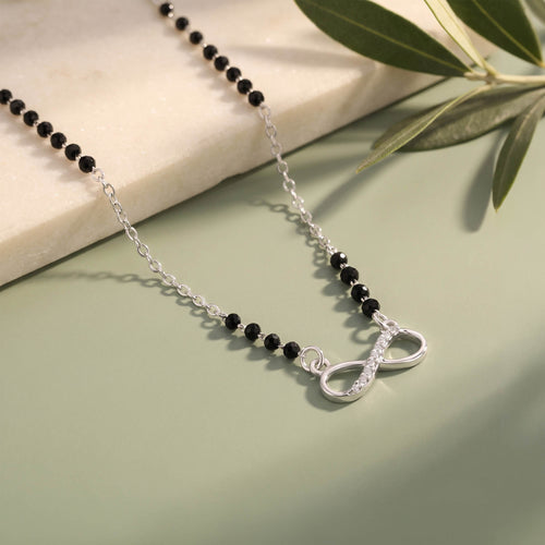 Half Stone Infinity CZ Mangalsutra