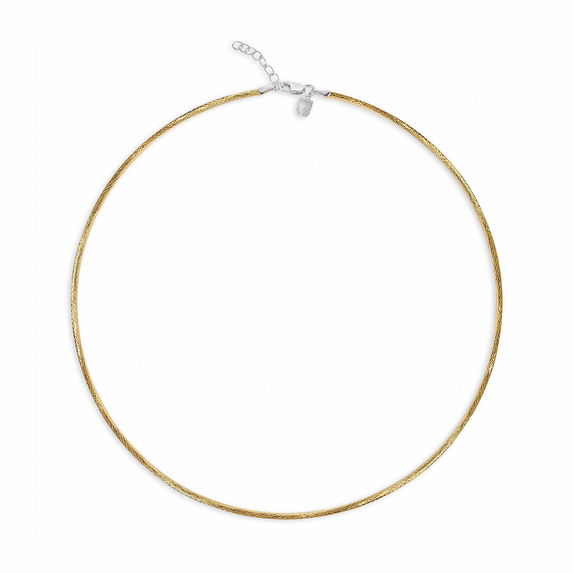Reversible Textured Dual-Tone Necklace