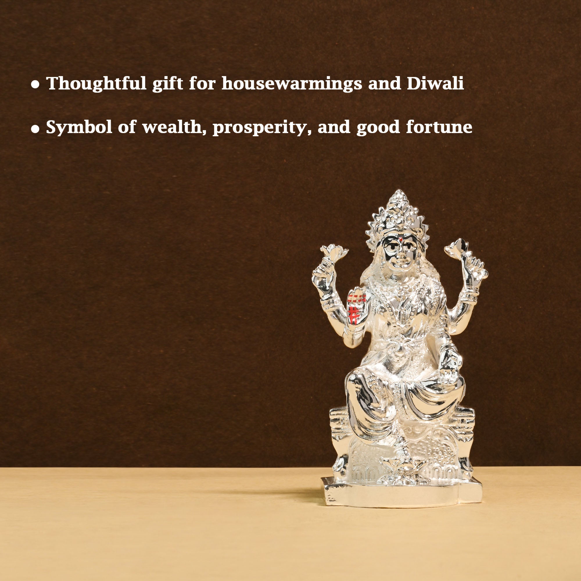 999 Silver Plated Laxmi Idol