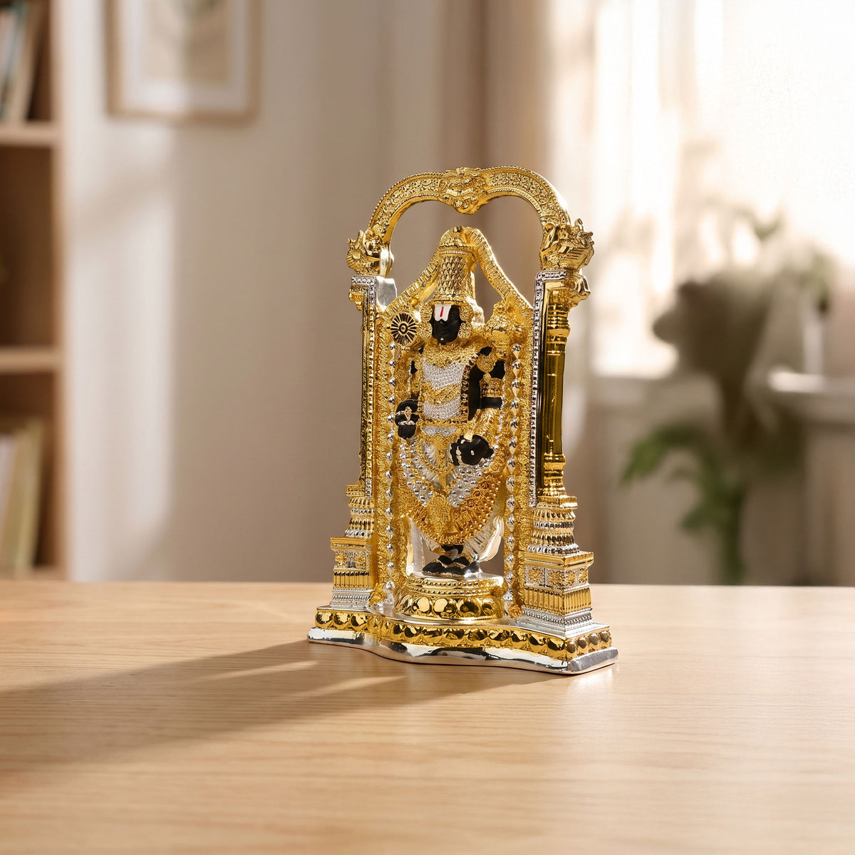 999 Silver Plated Dual Tone Balaji Idol