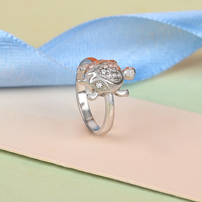 Tiny Turtle Ring - Touch925