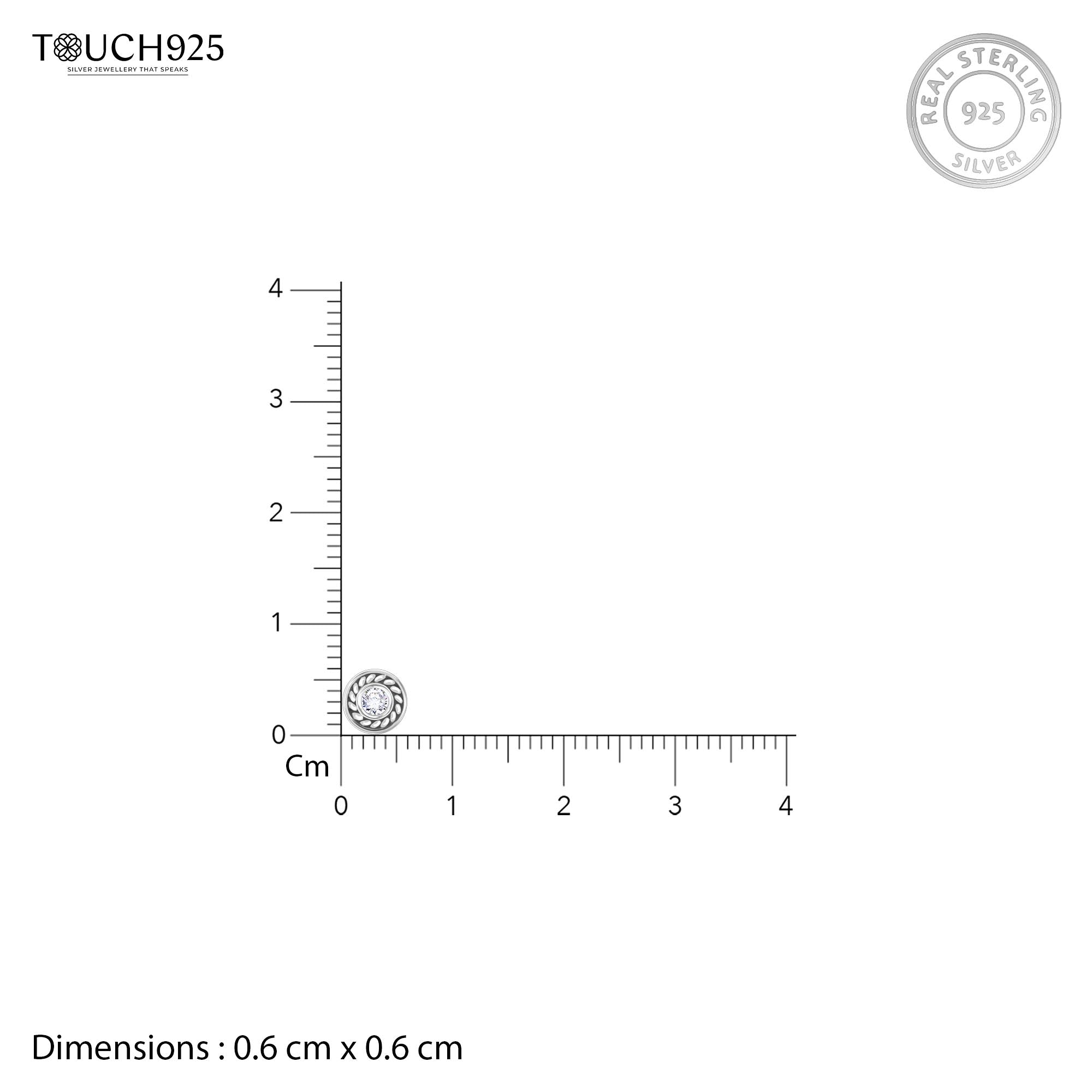 Sleek Circular Stone Studs