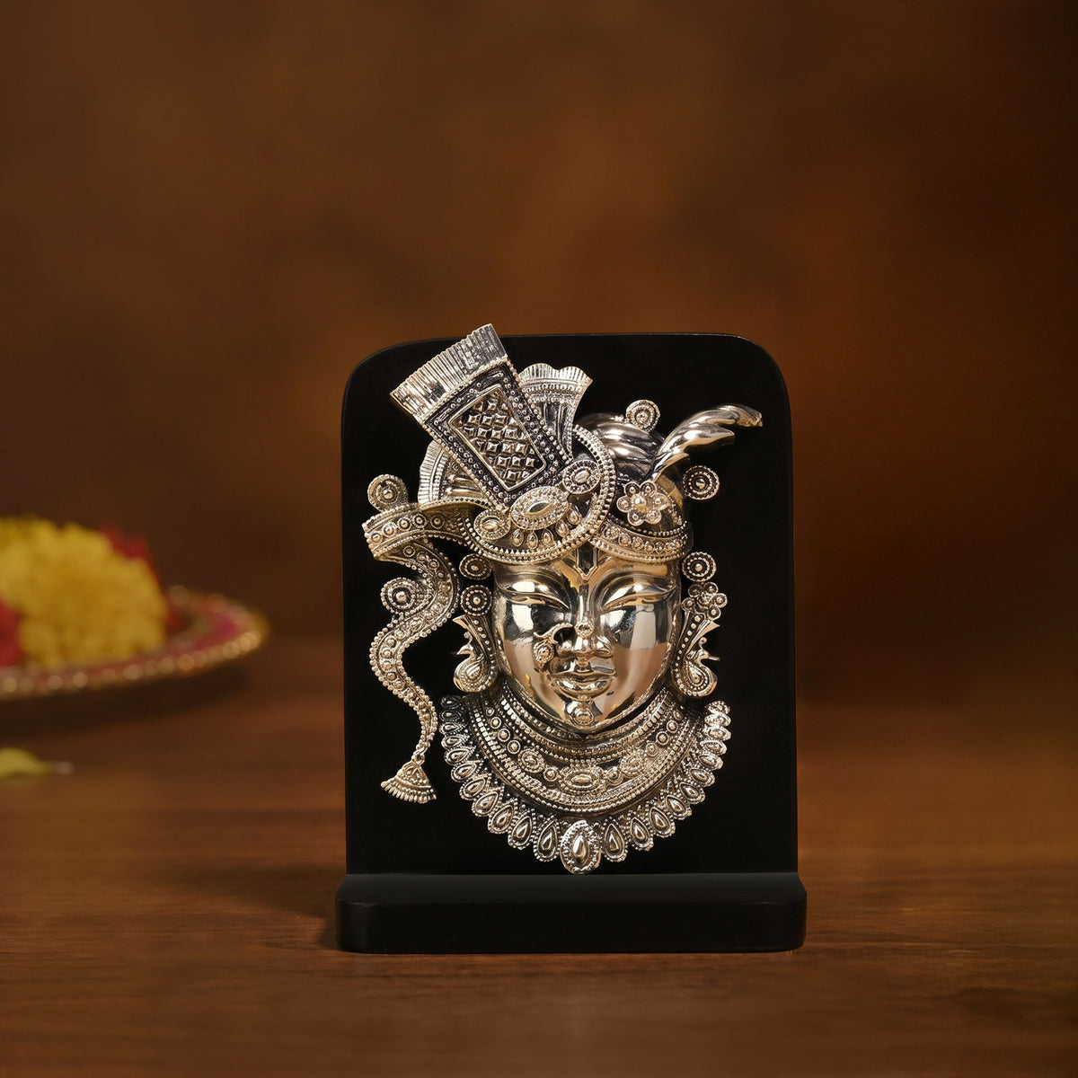 999 Silver Plated Shrinathji Frame